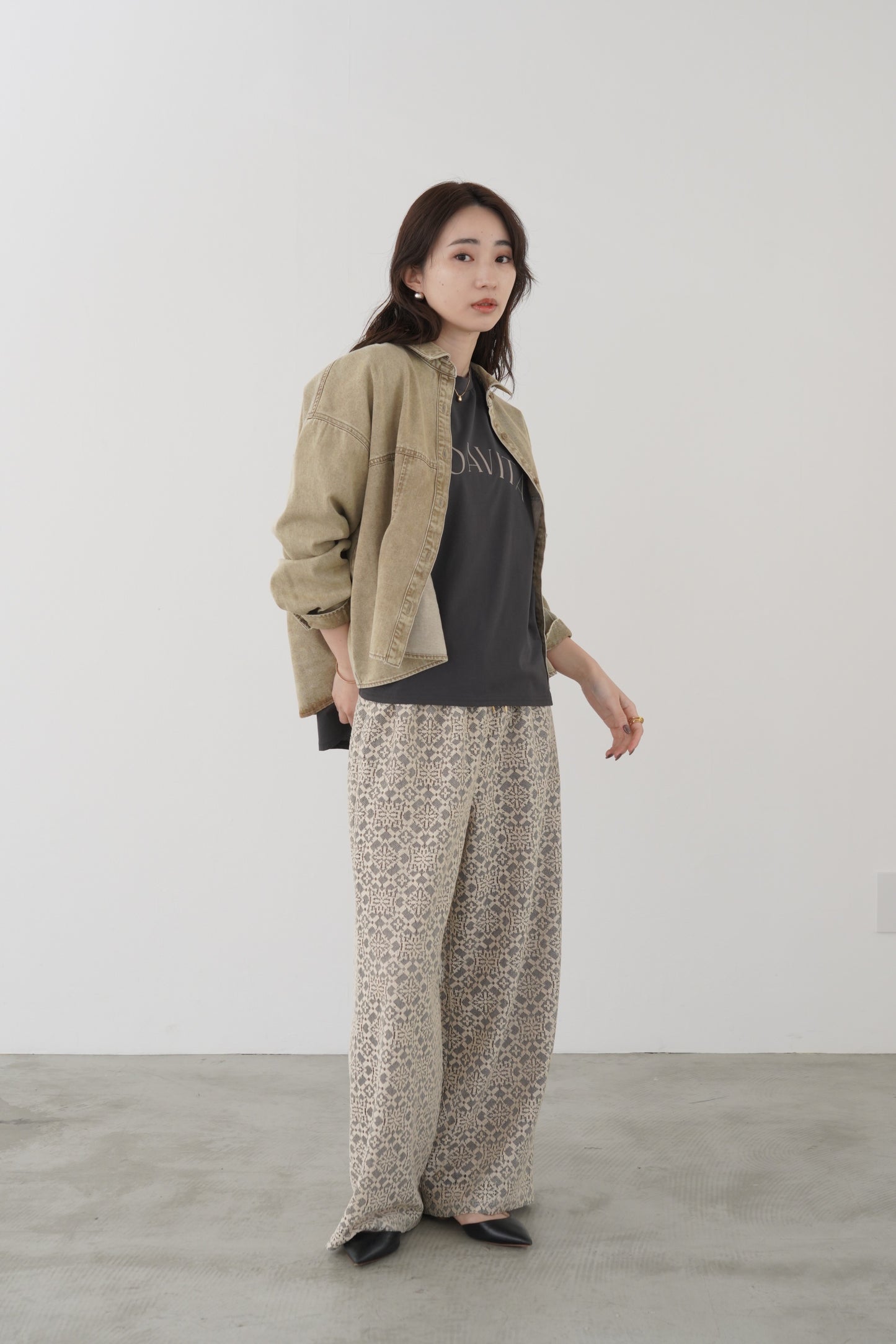 パイピングバックフリルTEE 35522