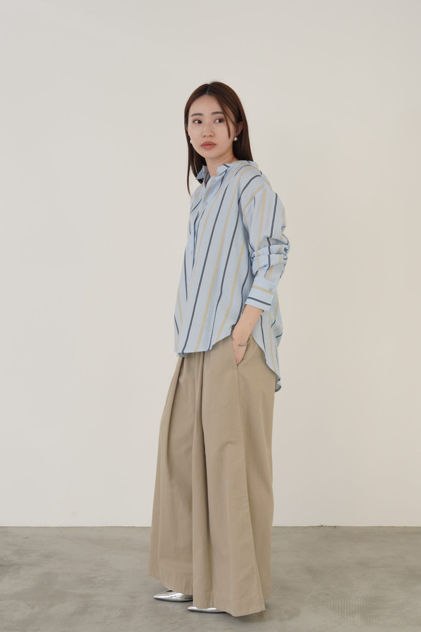 ストライプシャツ 15746