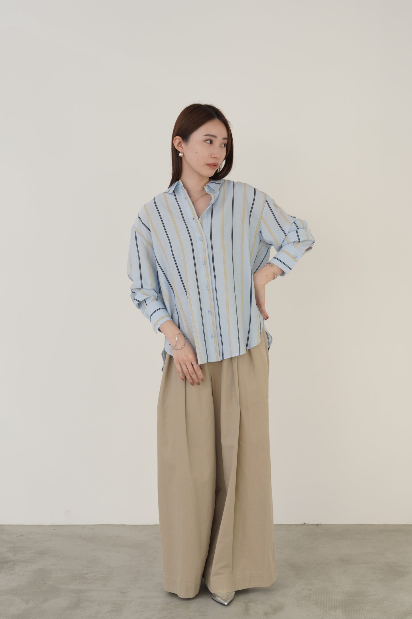 ストライプシャツ 15746