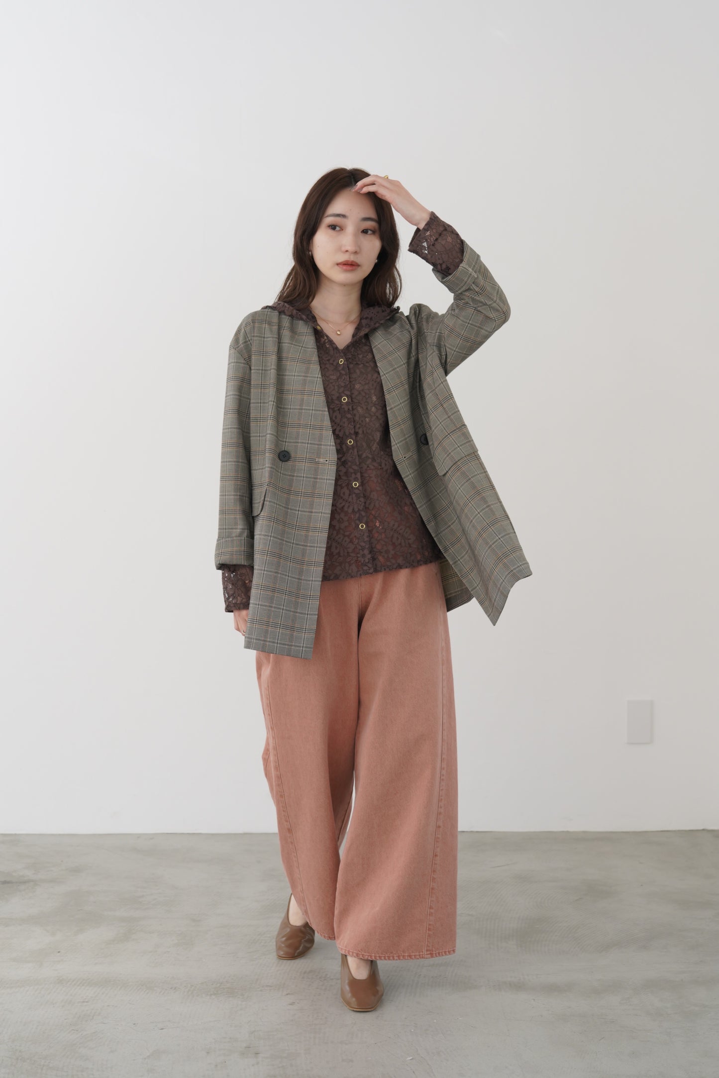 T/RノーカラーJK 15909