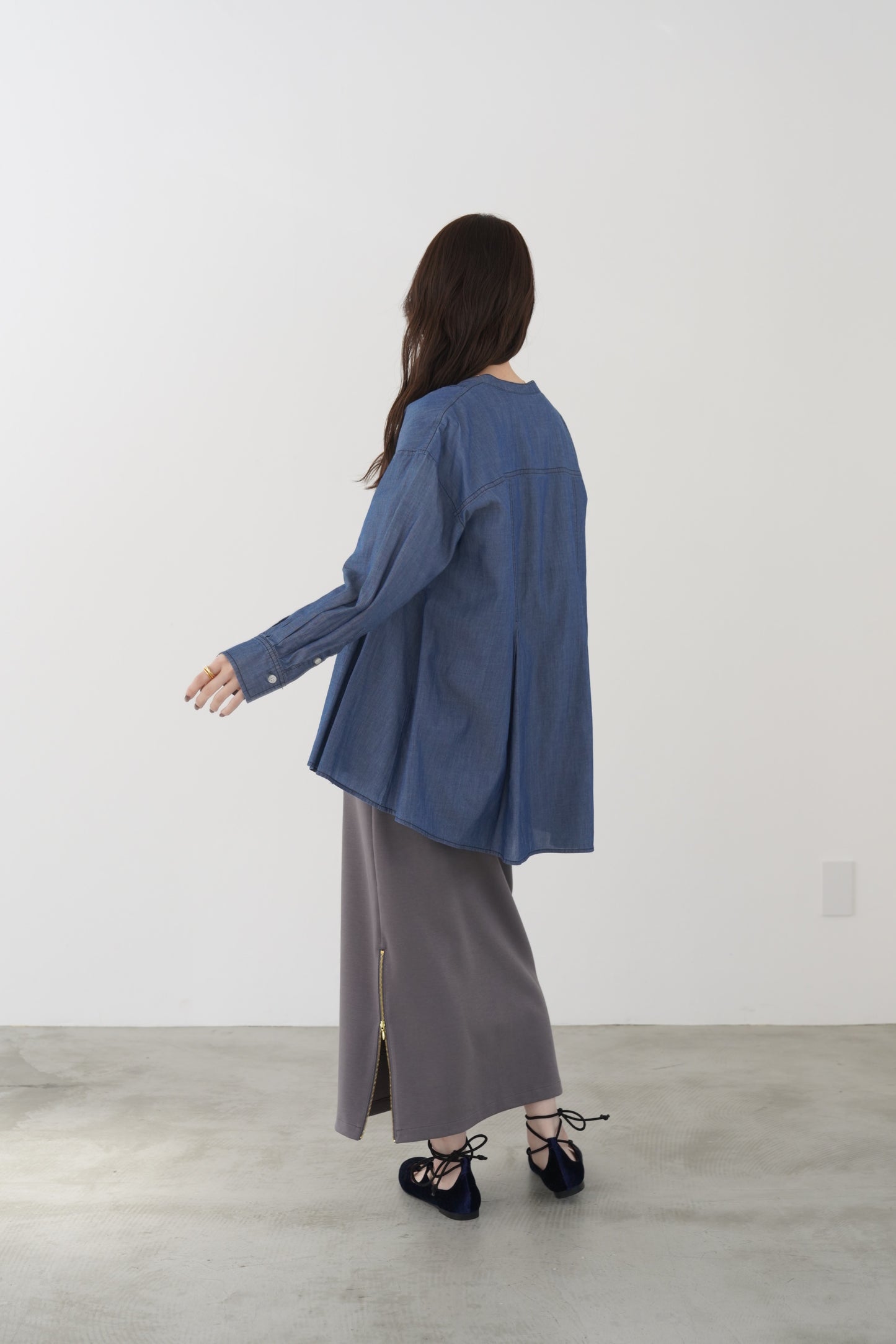 ライトオンスデニムペプラムBL 15899