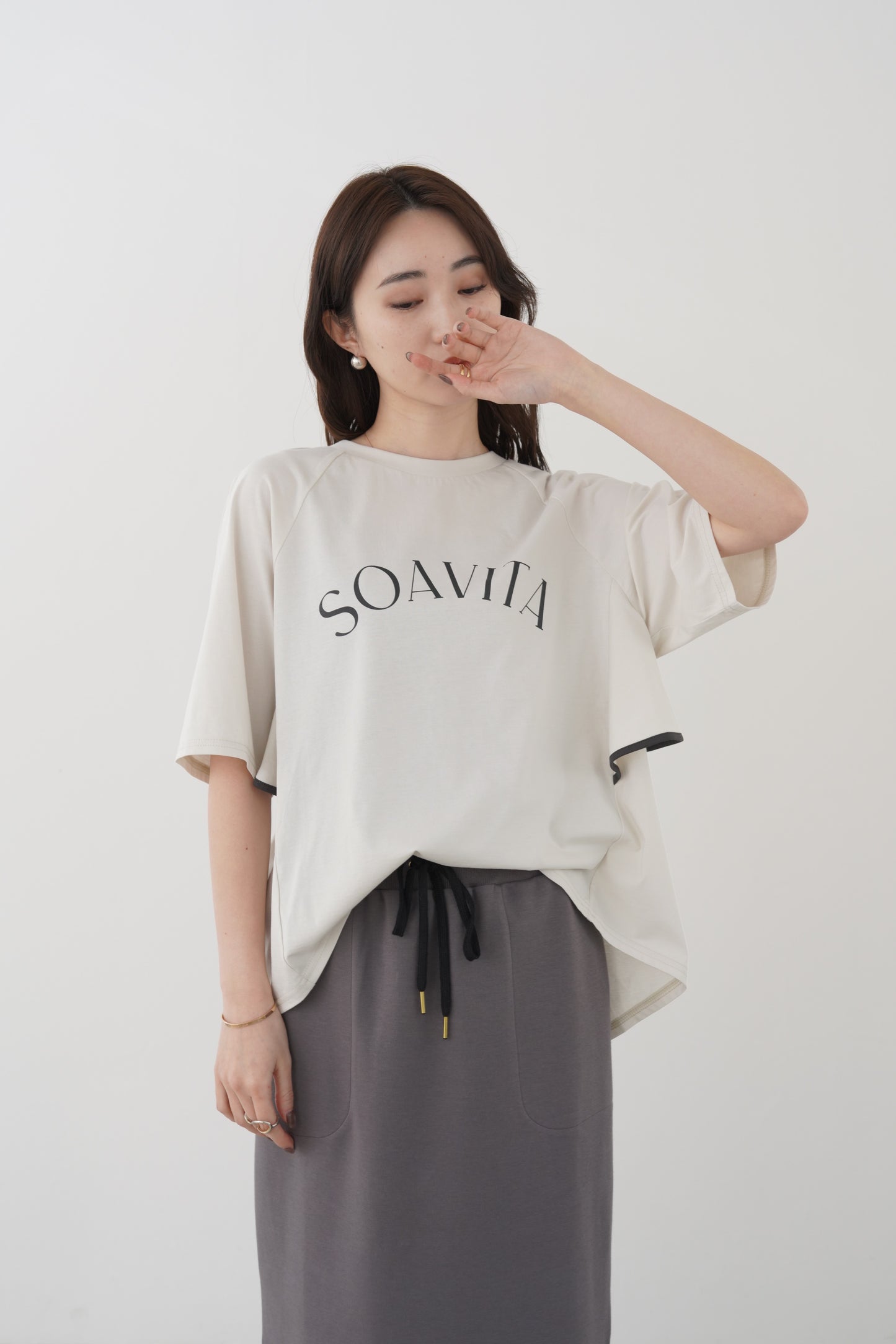 パイピングバックフリルTEE 35522