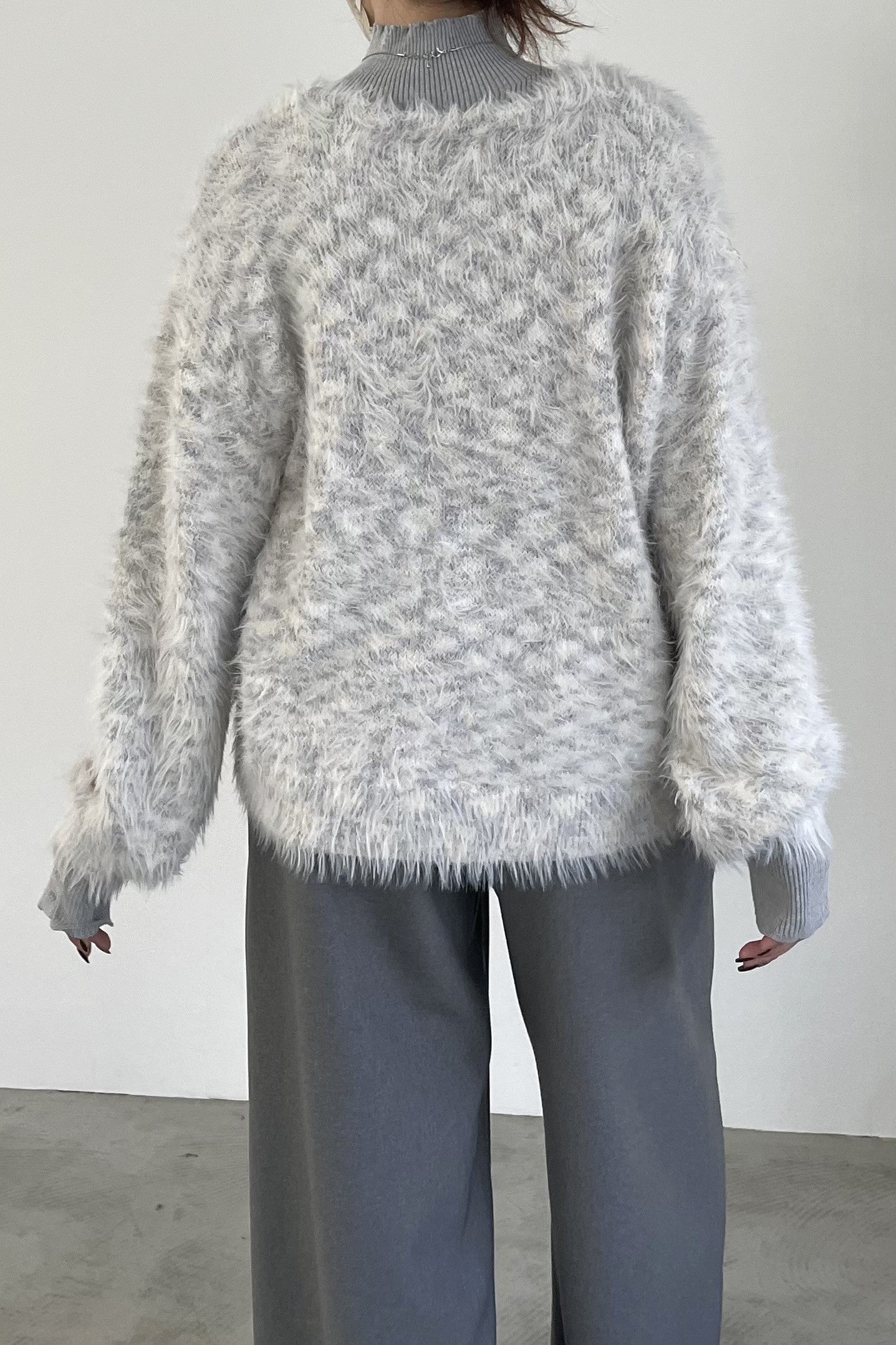 ミックスシャギーニットプルオーバー 35434