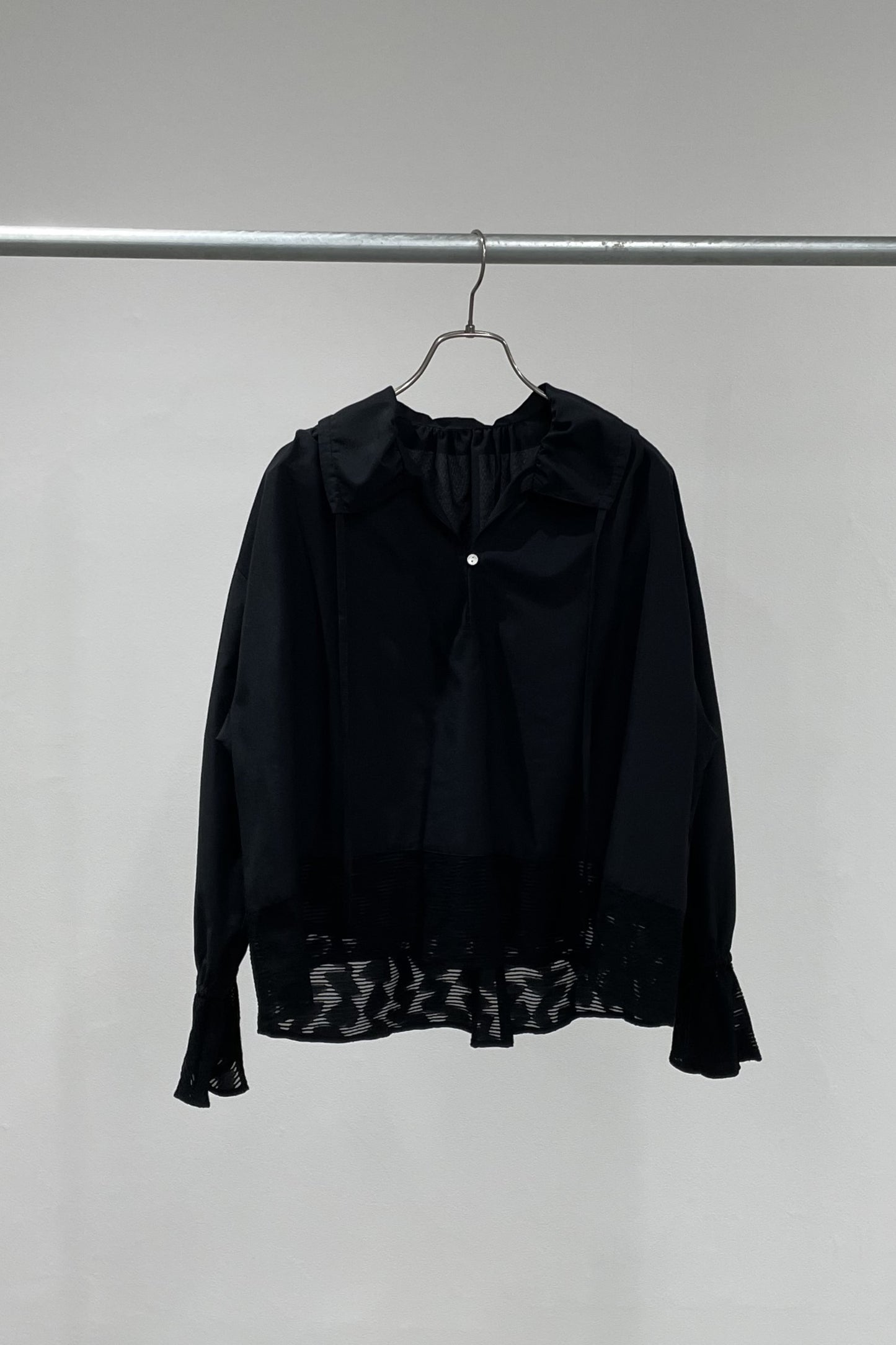 スキッパージャガードブラウス 15732