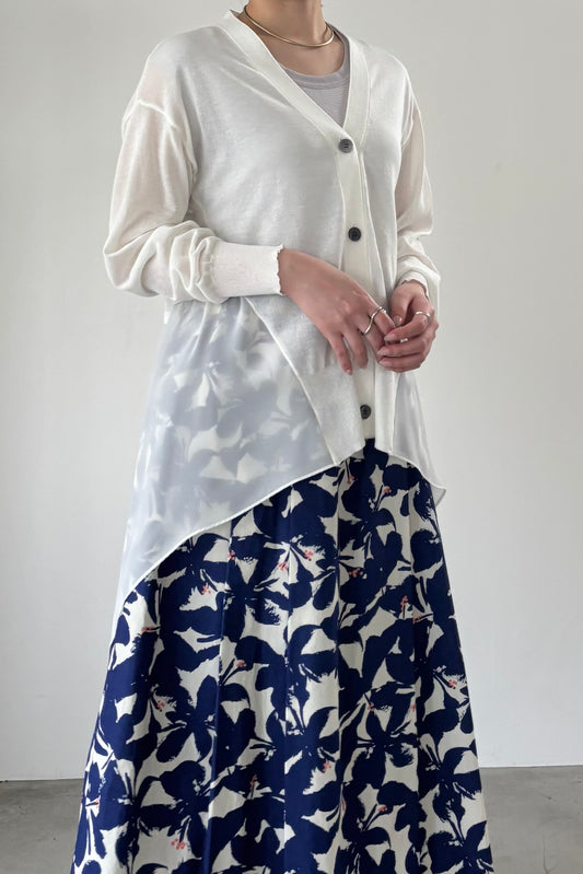 セミロングシフォンカーディガン 35500