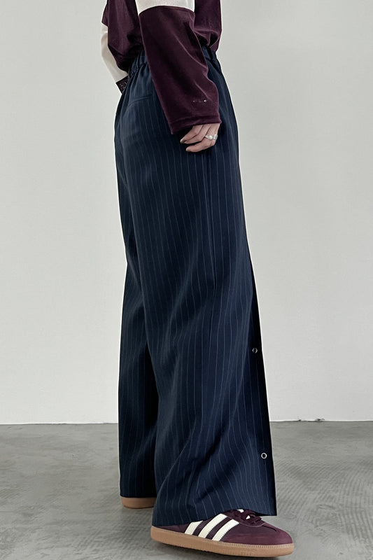 タックデザインワイドパンツ F2137
