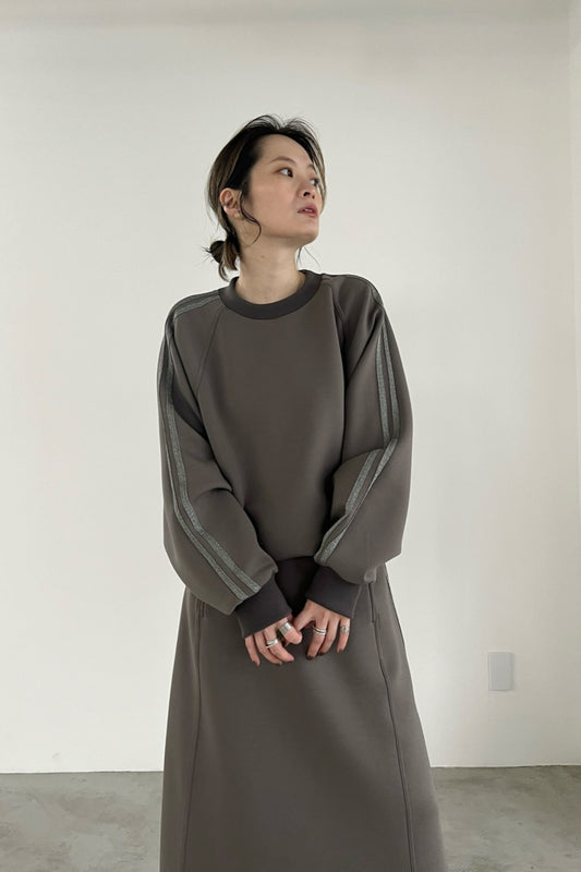 ラインスリーブボンディングプルオーバー F3256