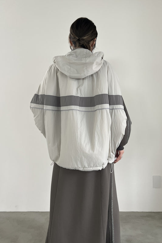 バイカラーコクーン中綿ベスト F1177