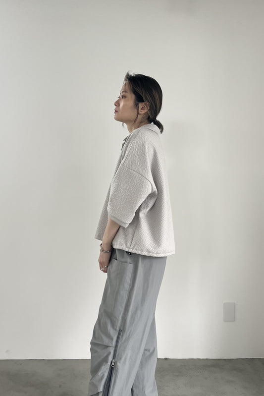 ポロ衿ジャガードプルオーバー F3252