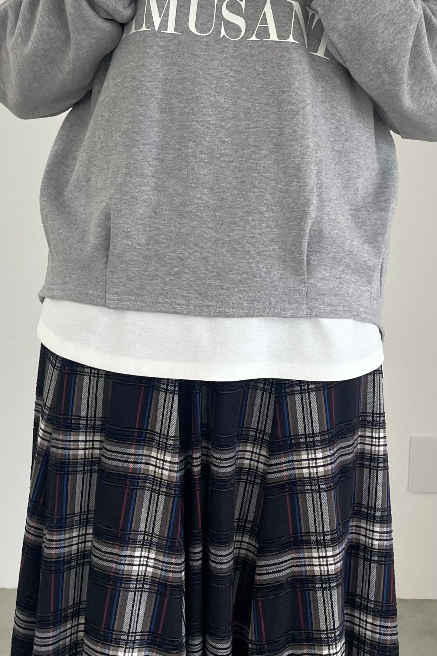 バイカラーロゴコットンスウェット 35425