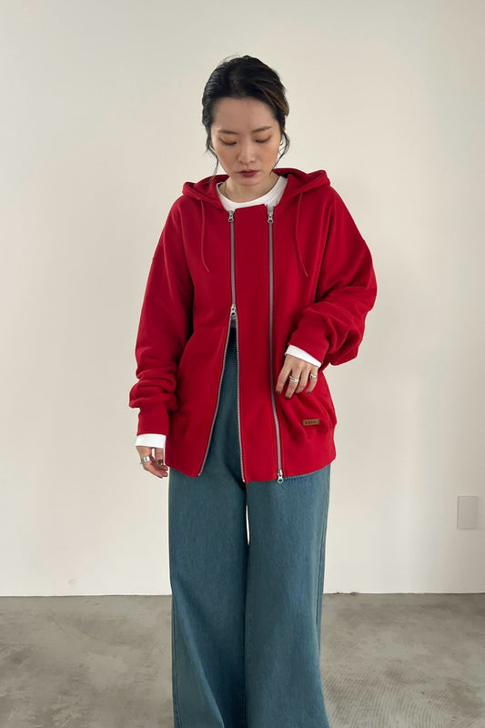 ツインジップスウェットフーディー F3253