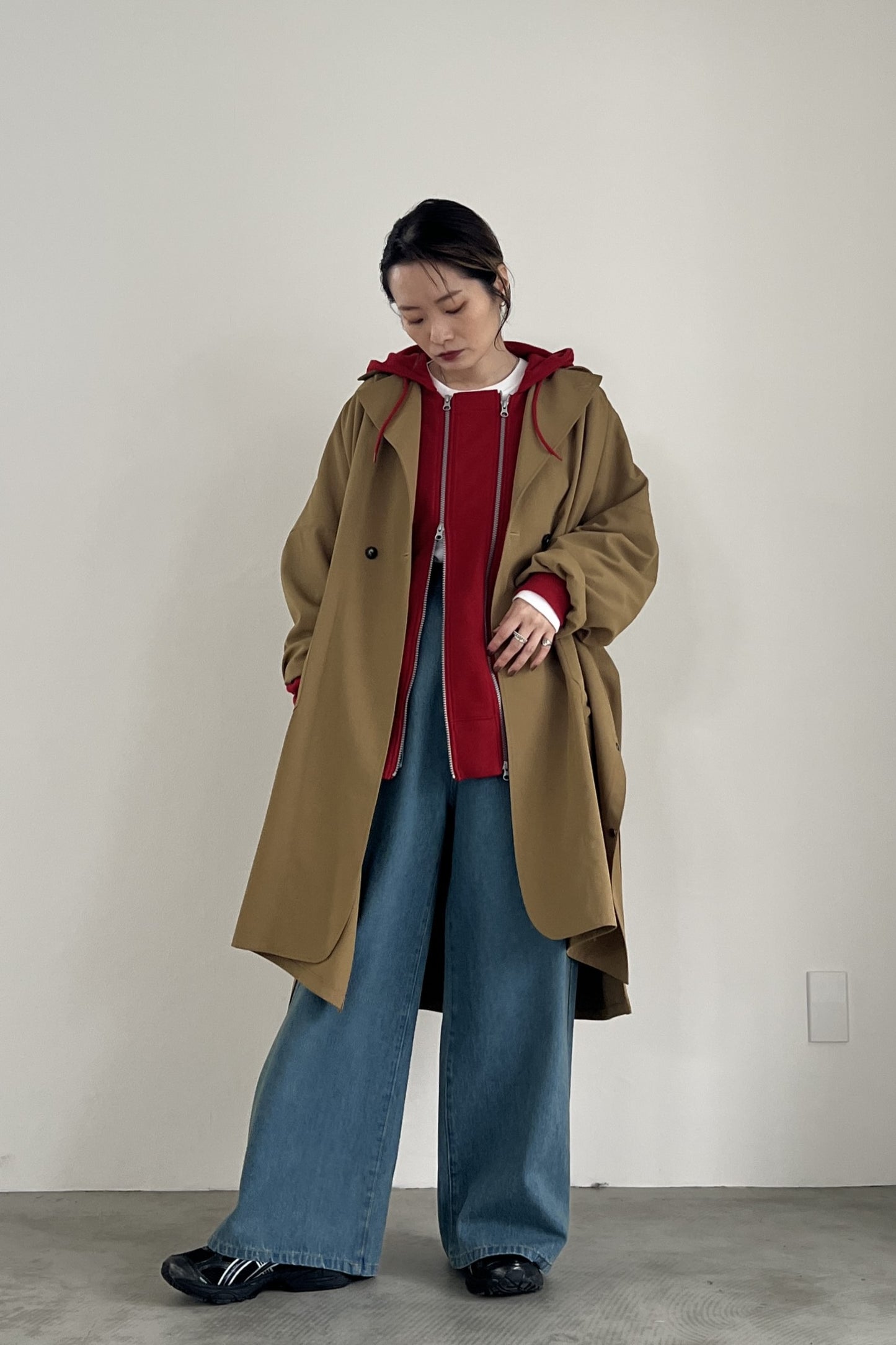 バックベルトワイドパンツ F2138