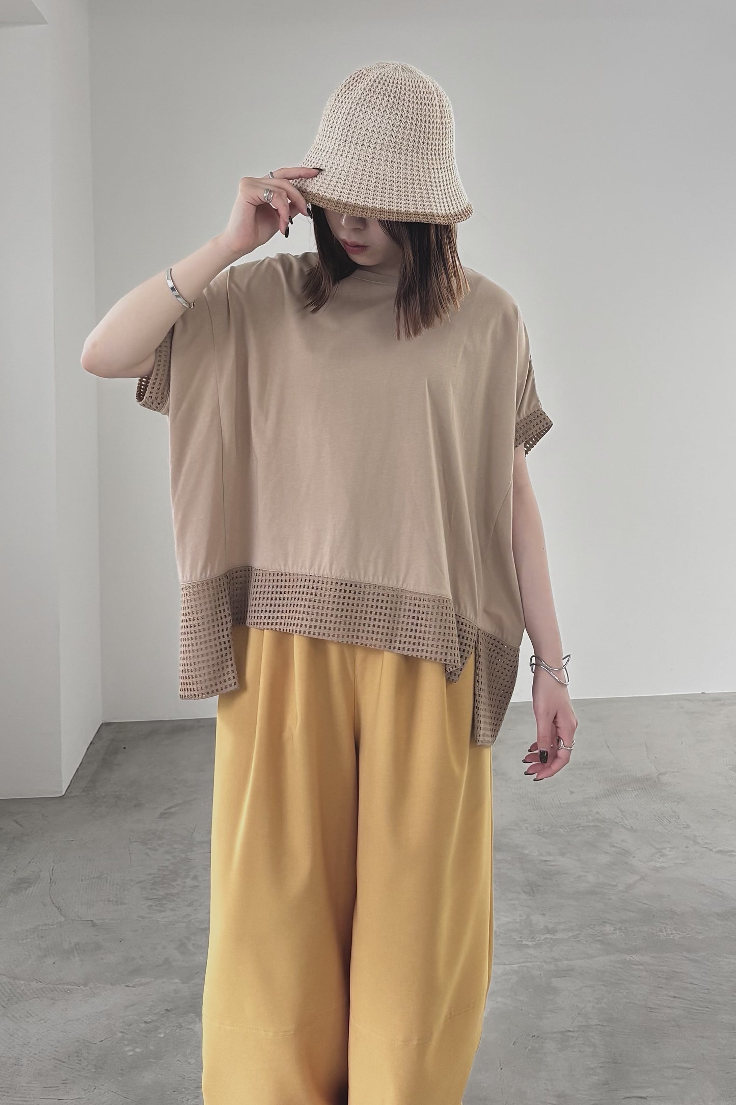 メッシュドッキングポンチョTEE 35506