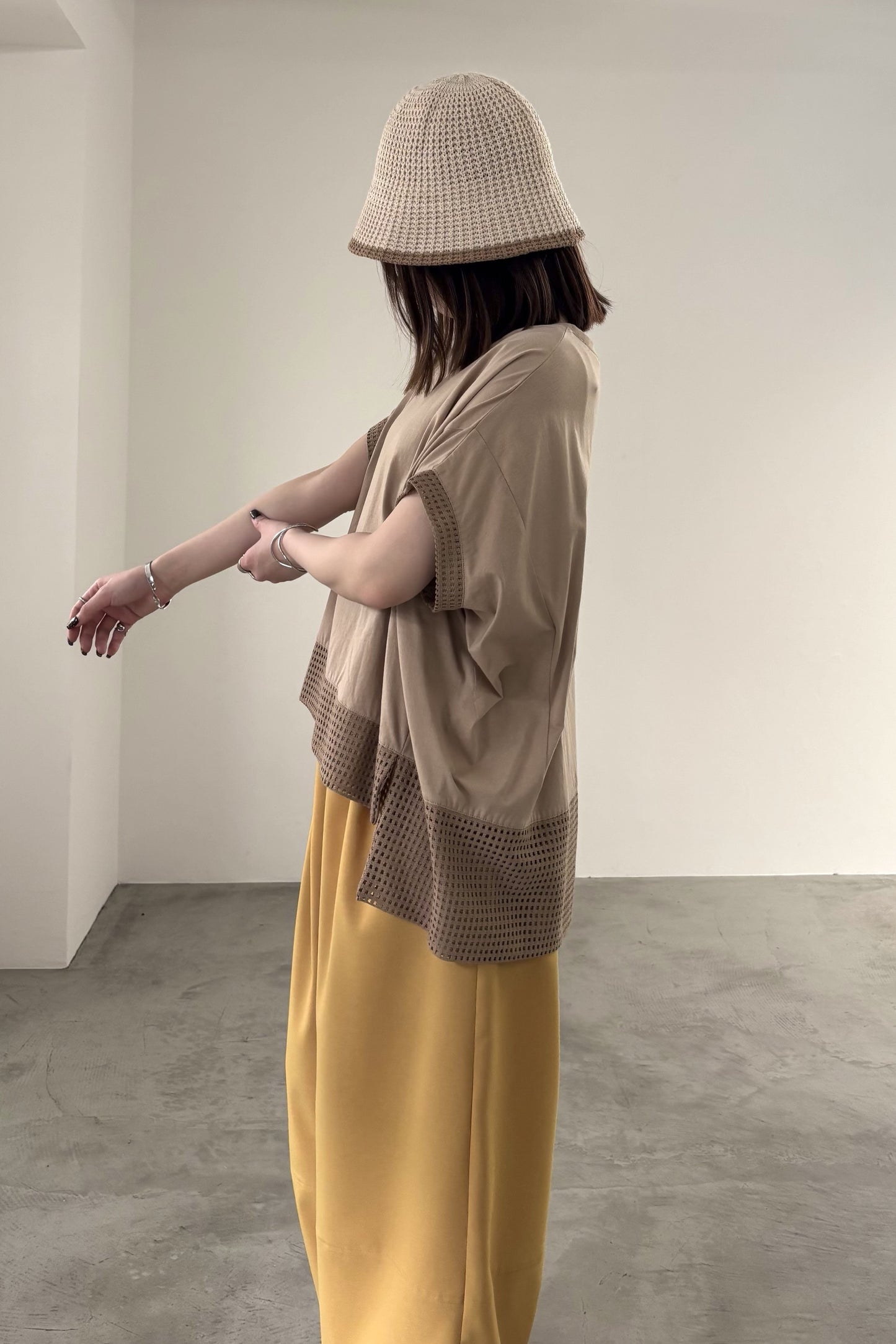 メッシュドッキングポンチョTEE 35506