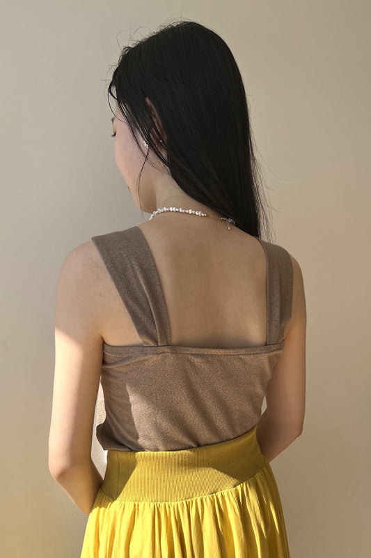 ラメ天竺ベアトップ 35260