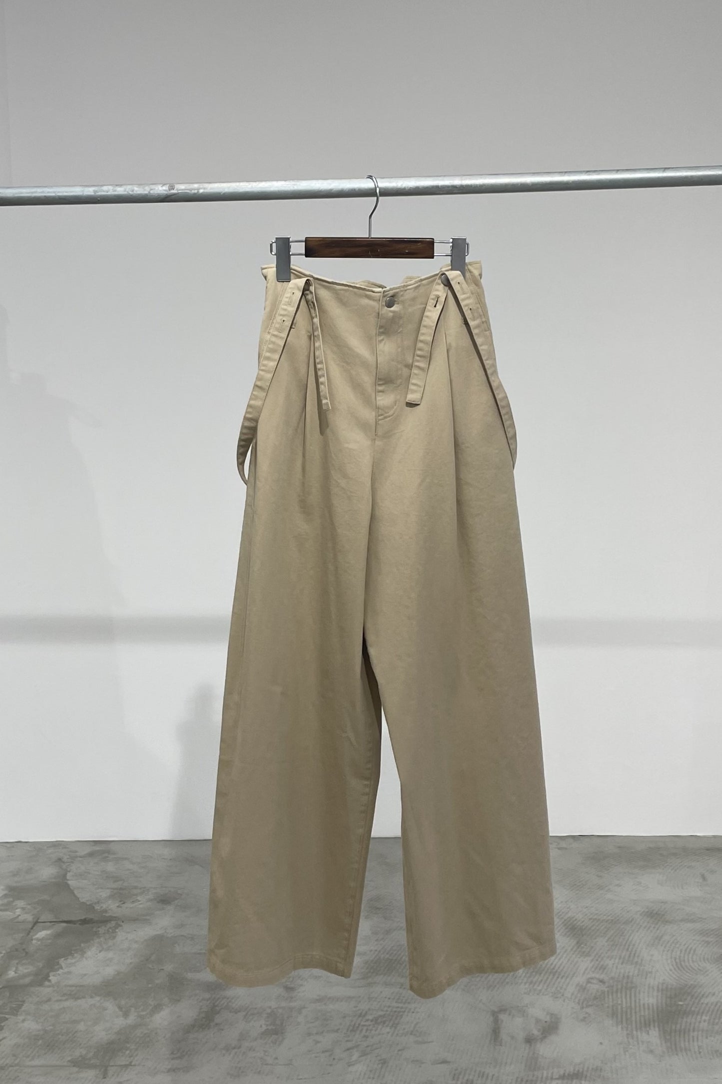 ハイウエストセミワイドサロペット 15737