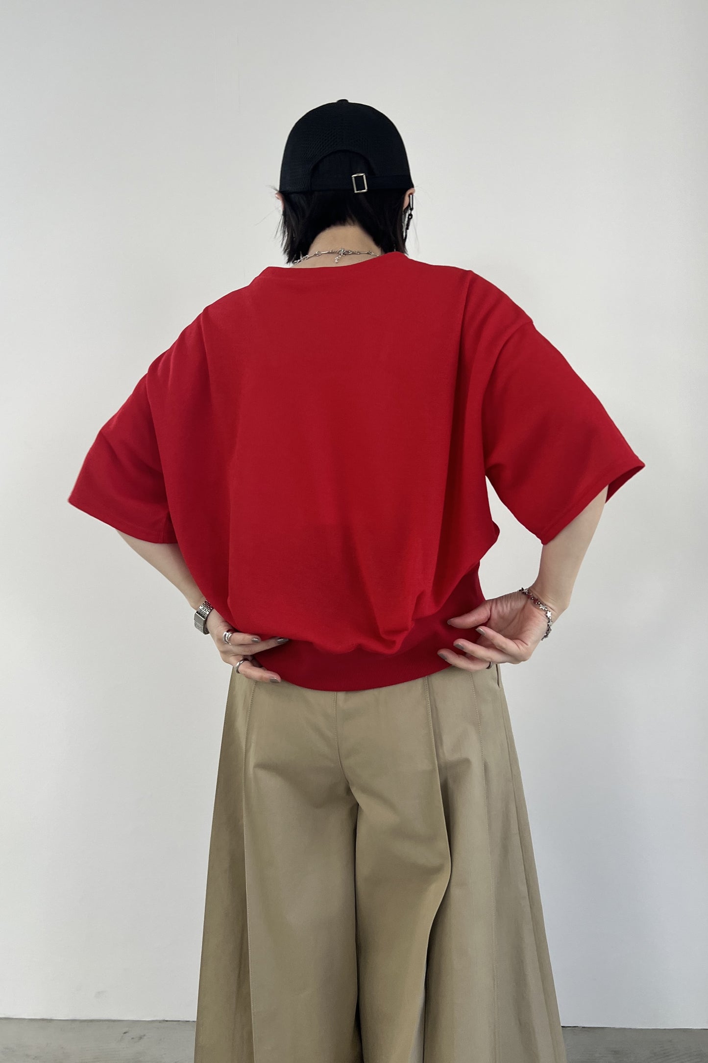 シアーワッフルプルオーバー F3278