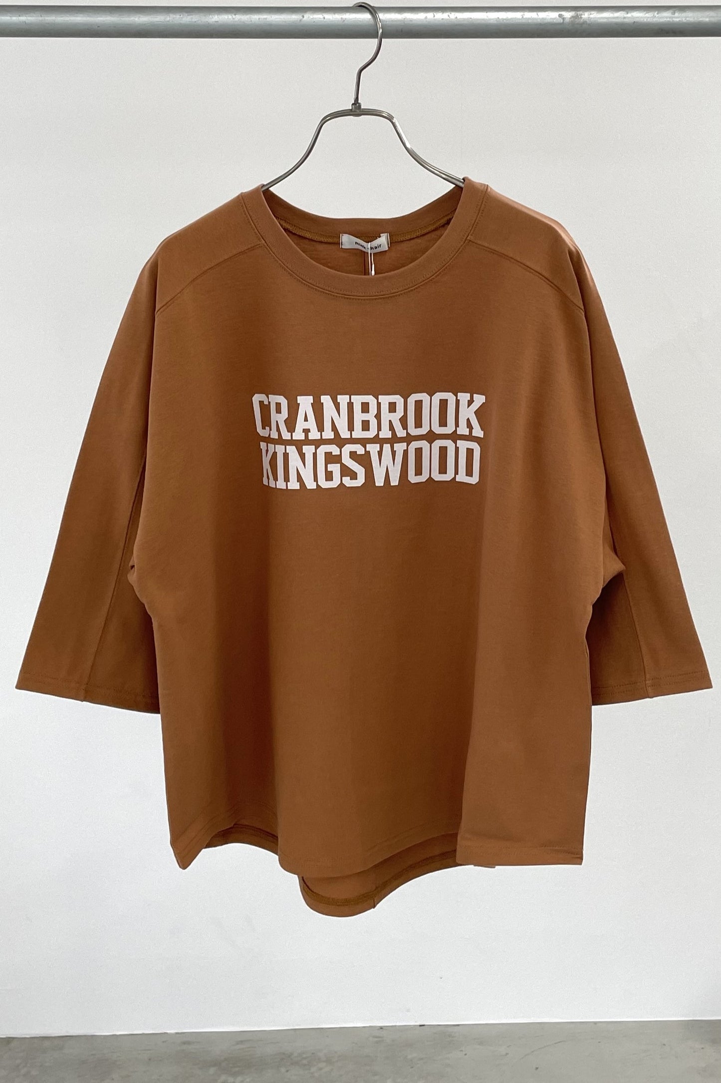 変形スリーブロゴTシャツ 35395