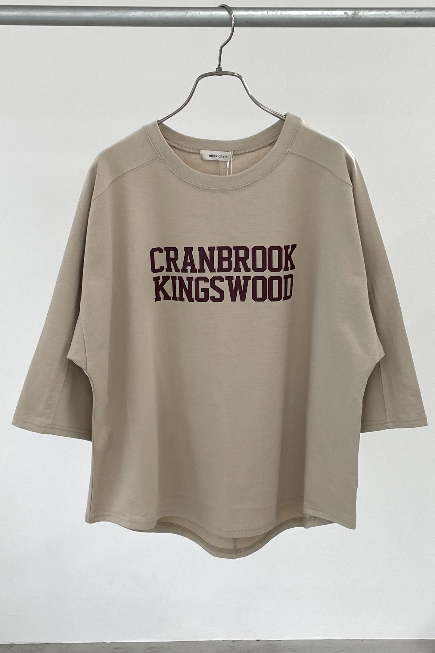 変形スリーブロゴTシャツ 35395