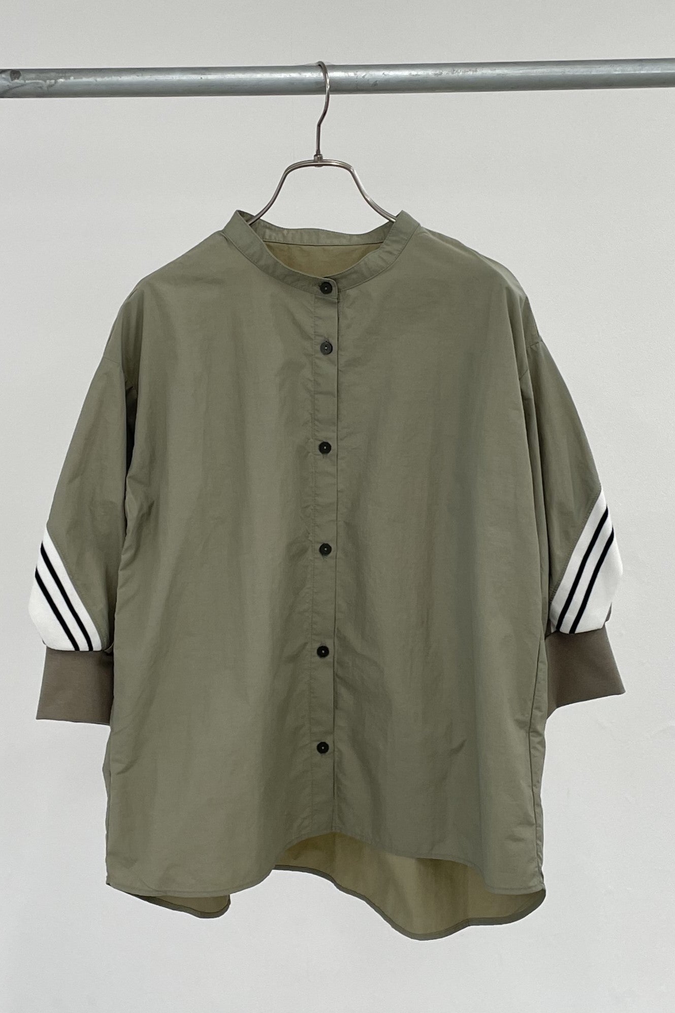 バックラインノーカラーシャツ 15785