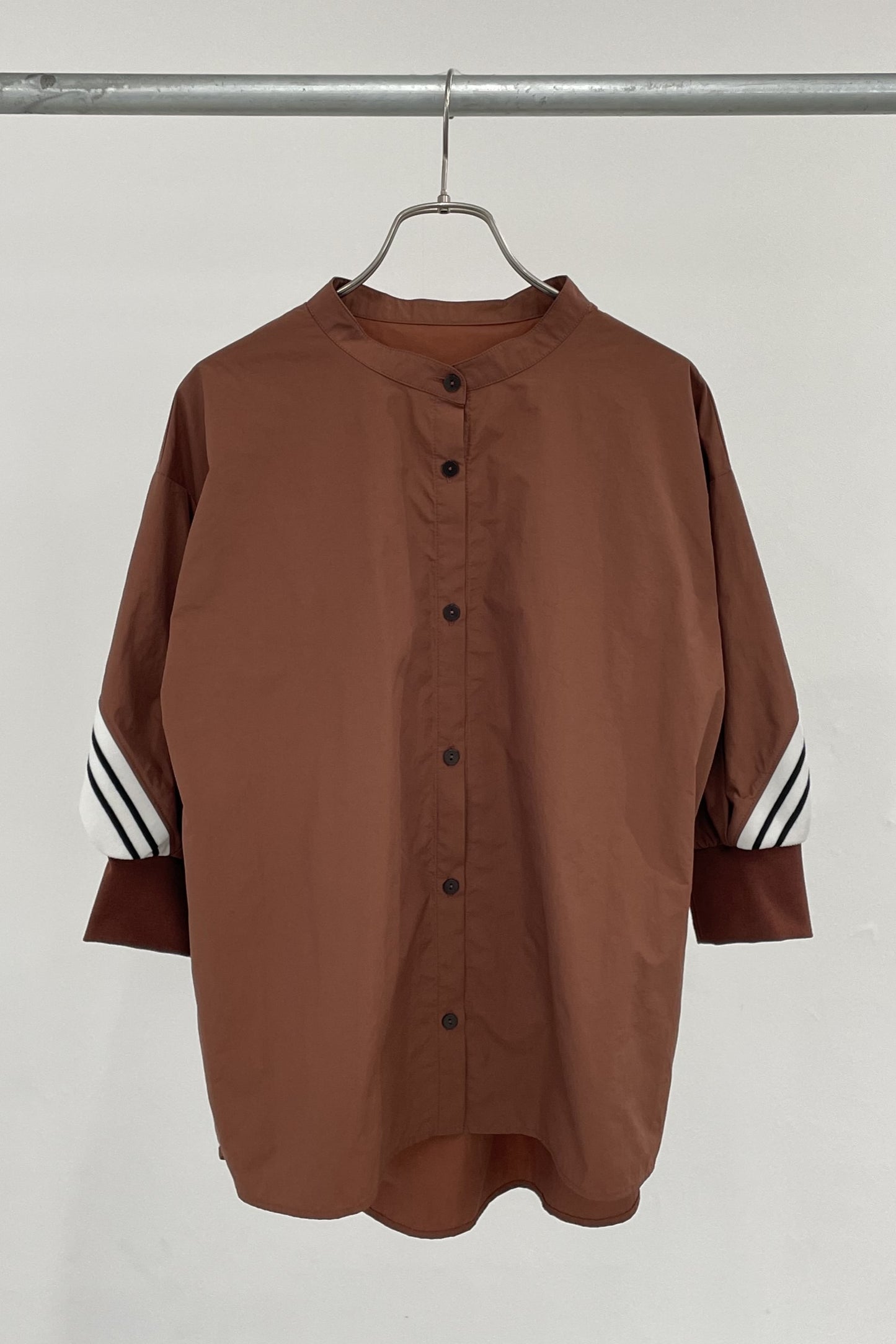 バックラインノーカラーシャツ 15785