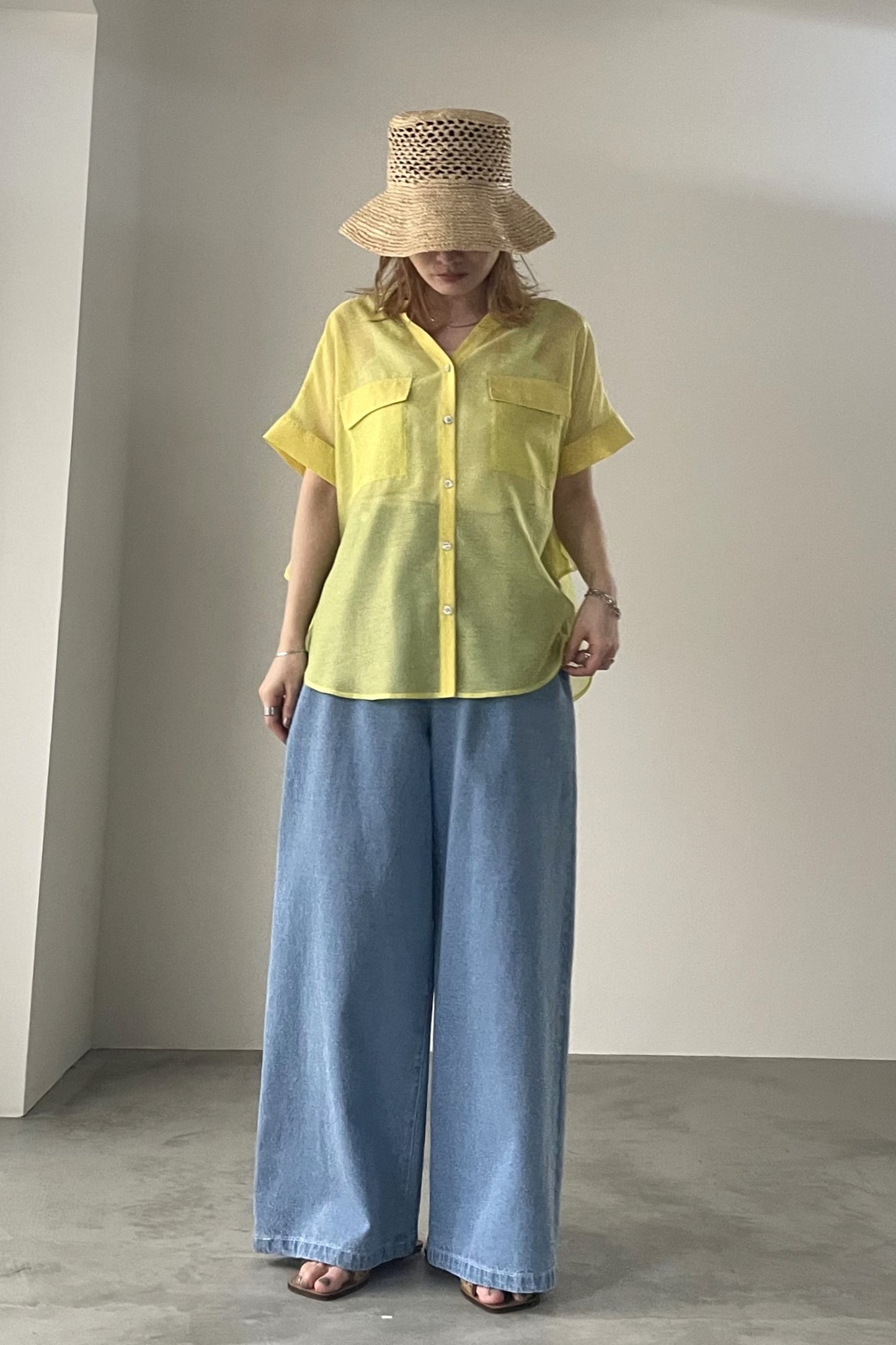 シアーバックティアードシャツ 15768