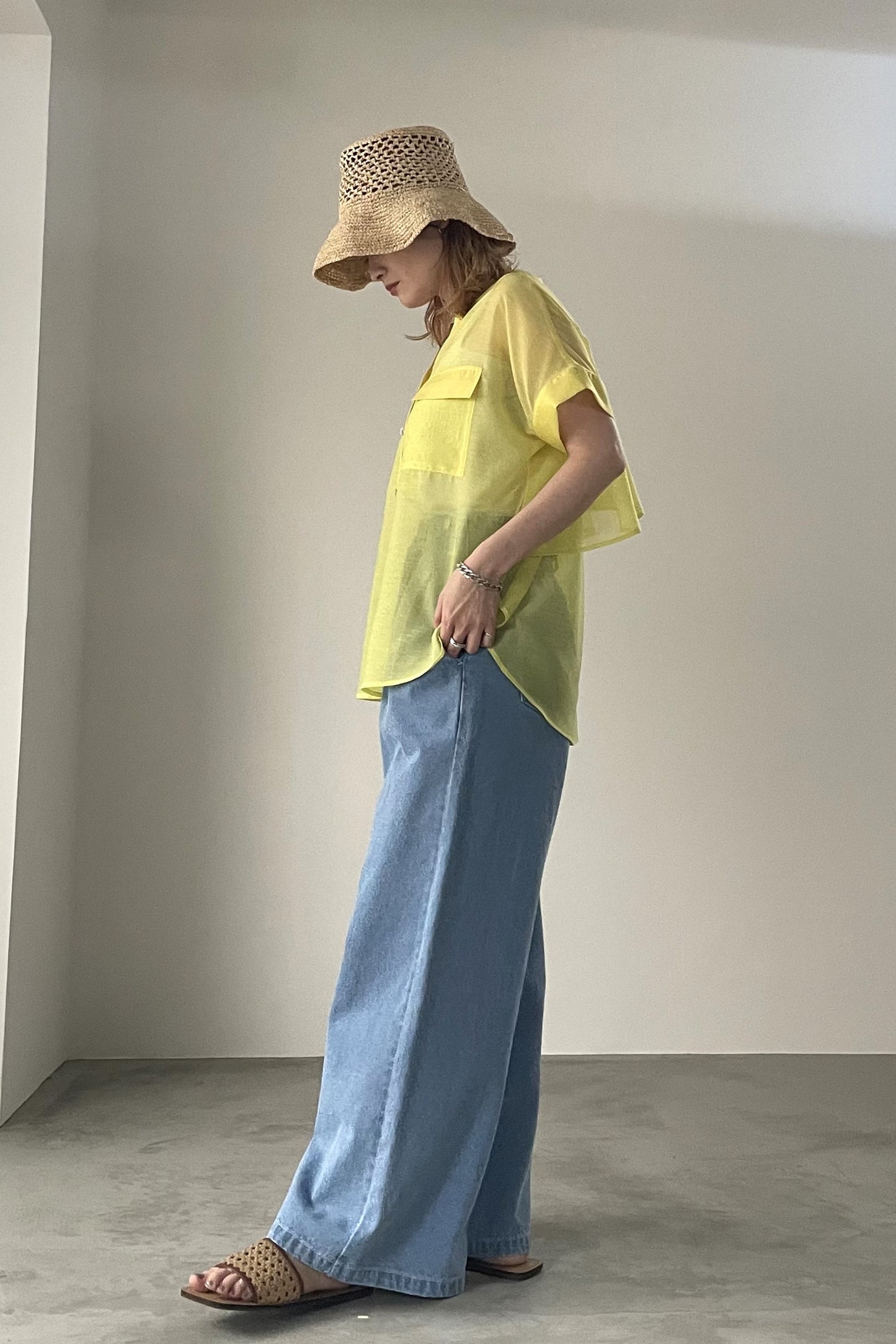 シアーバックティアードシャツ 15768