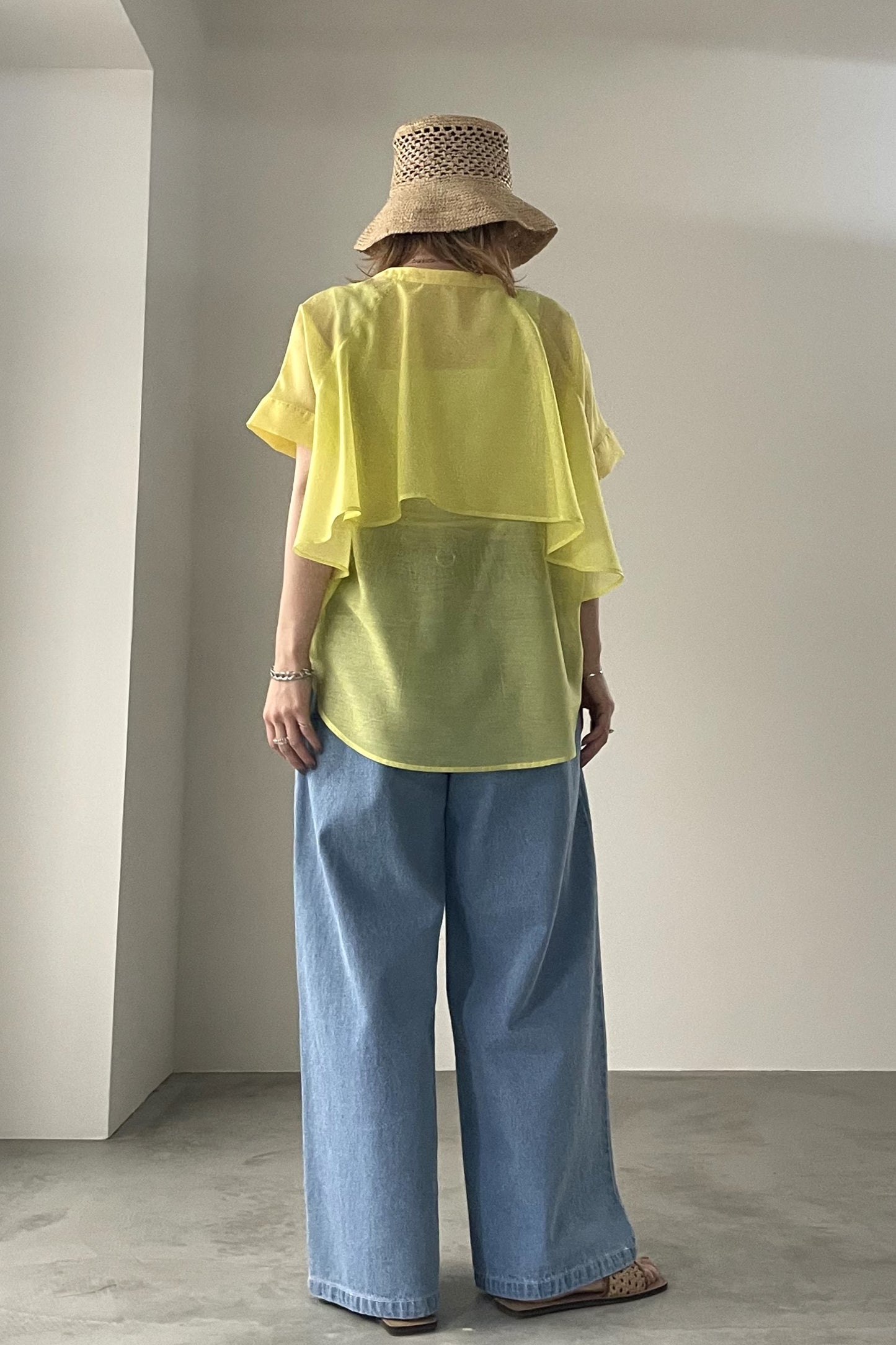 シアーバックティアードシャツ 15768