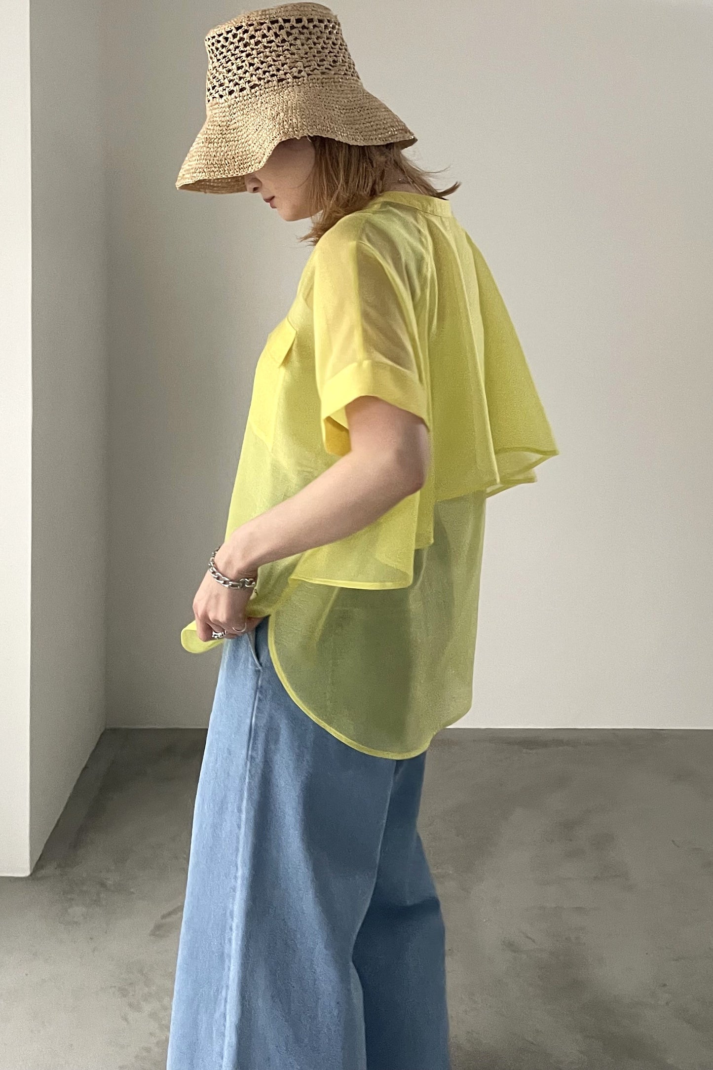 シアーバックティアードシャツ 15768
