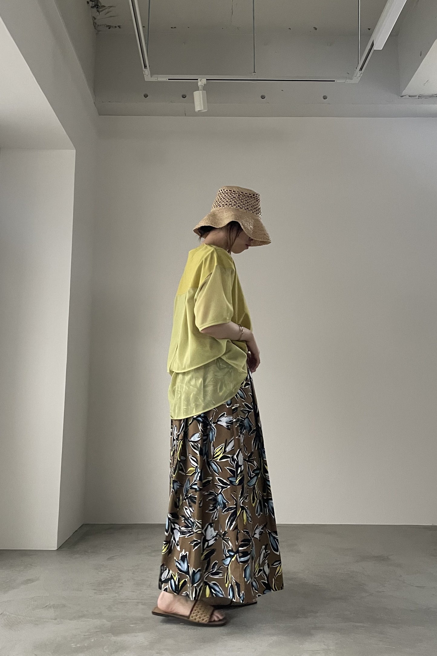 シアー切替バックティアードカットソー 35380