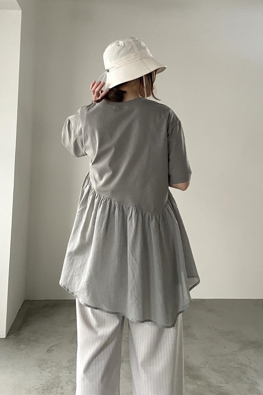 ドローコード付アシメカットソー 35385