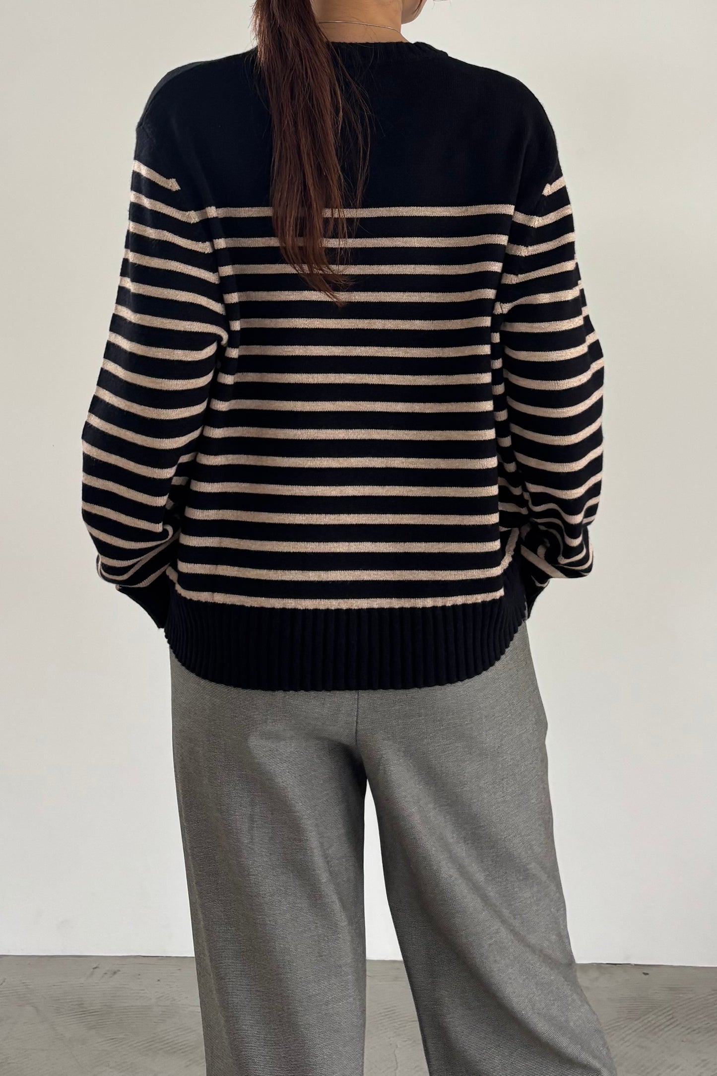 ボーダーニットP/O 35549