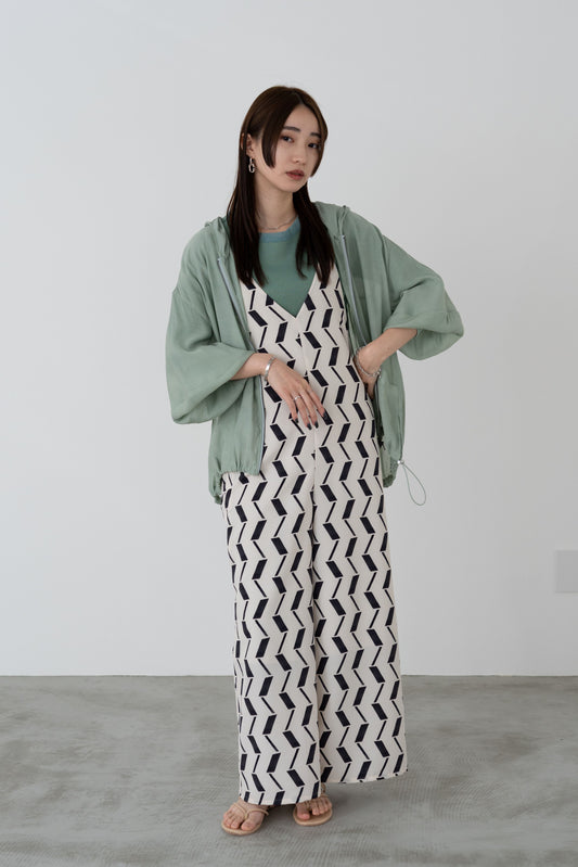 アートプリントサロペット 15757