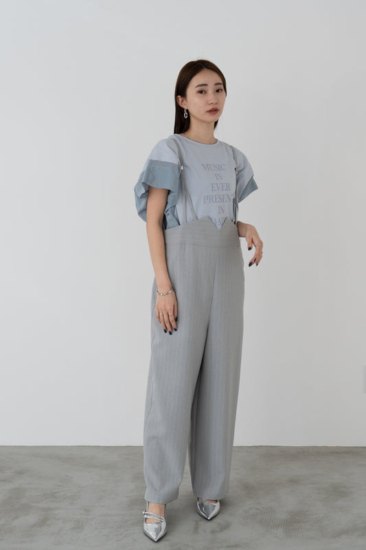 ピンストライプサロペット 15756