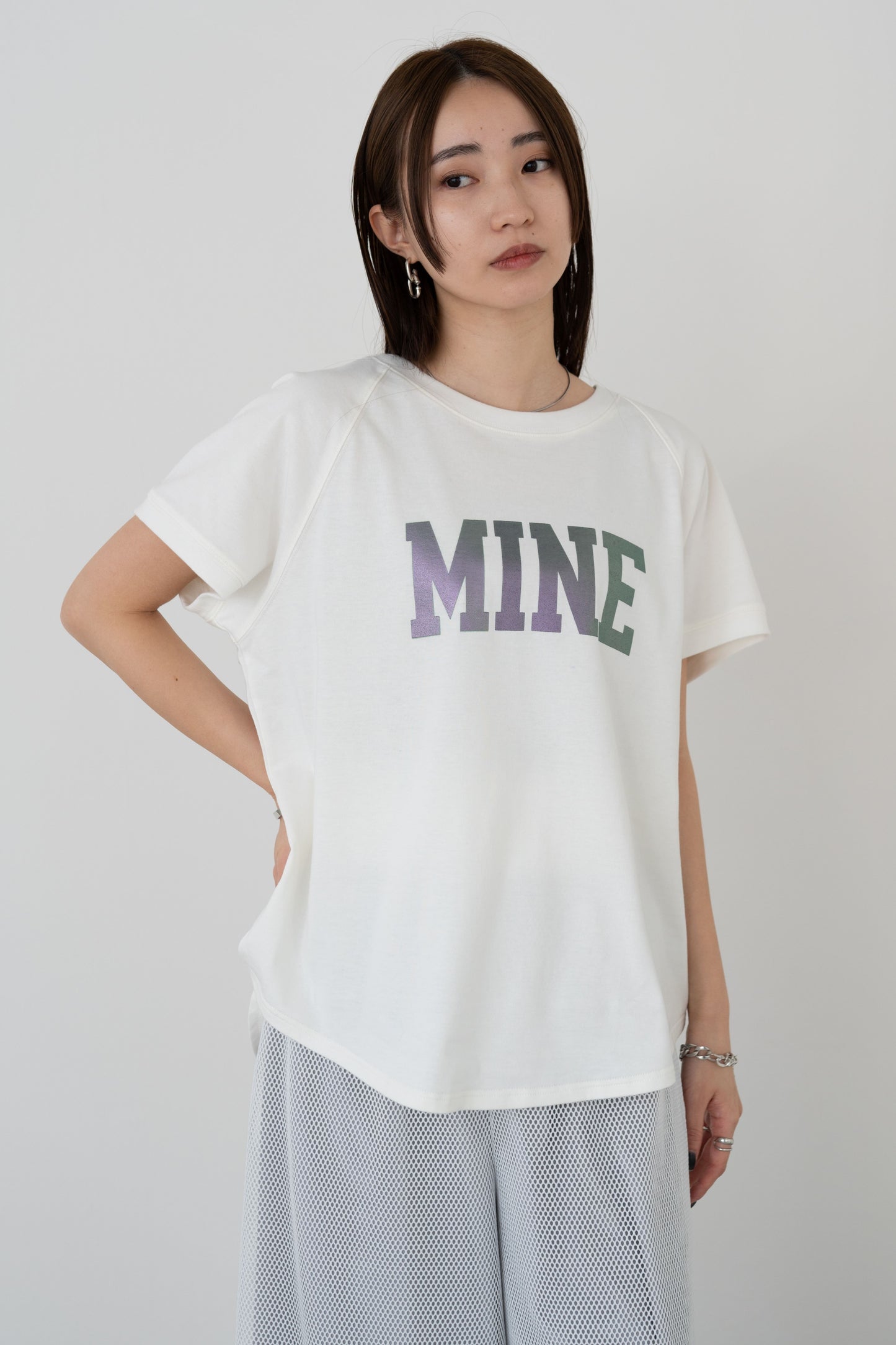 オーロラプリントTシャツ 35370