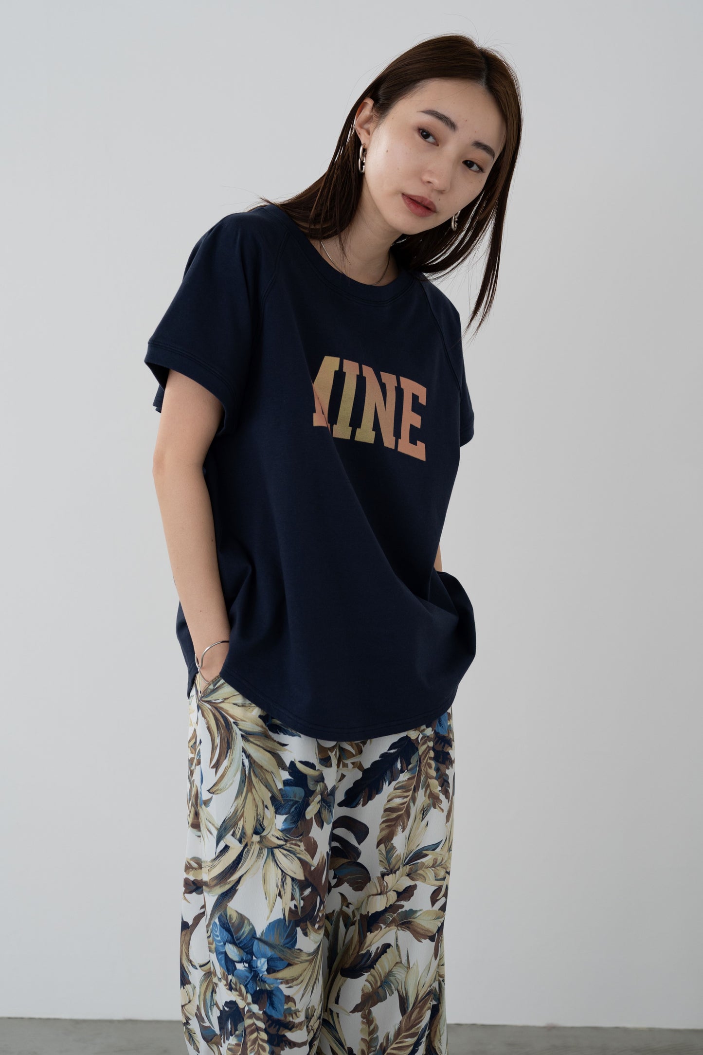 オーロラプリントTシャツ 35370