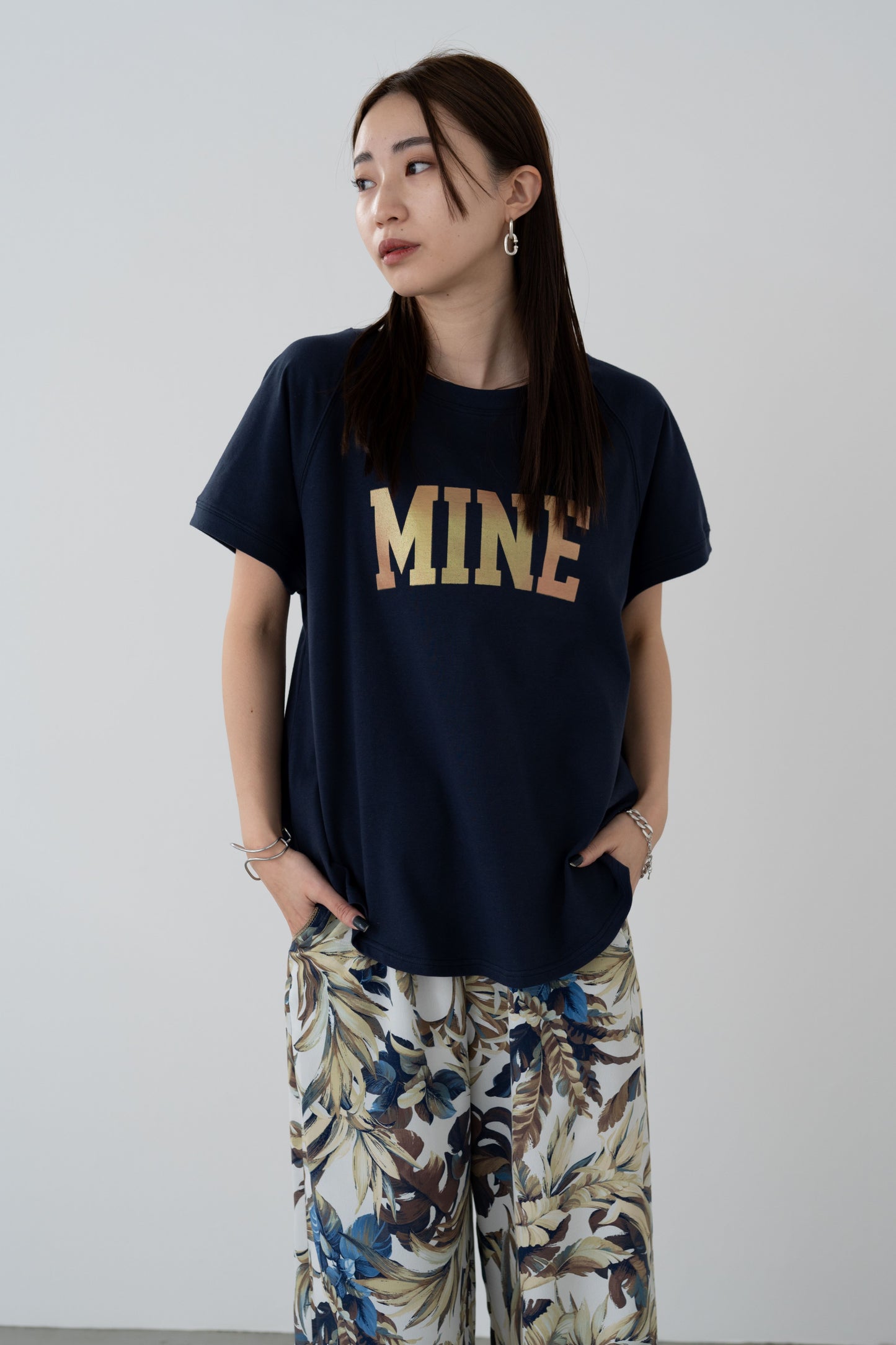 オーロラプリントTシャツ 35370