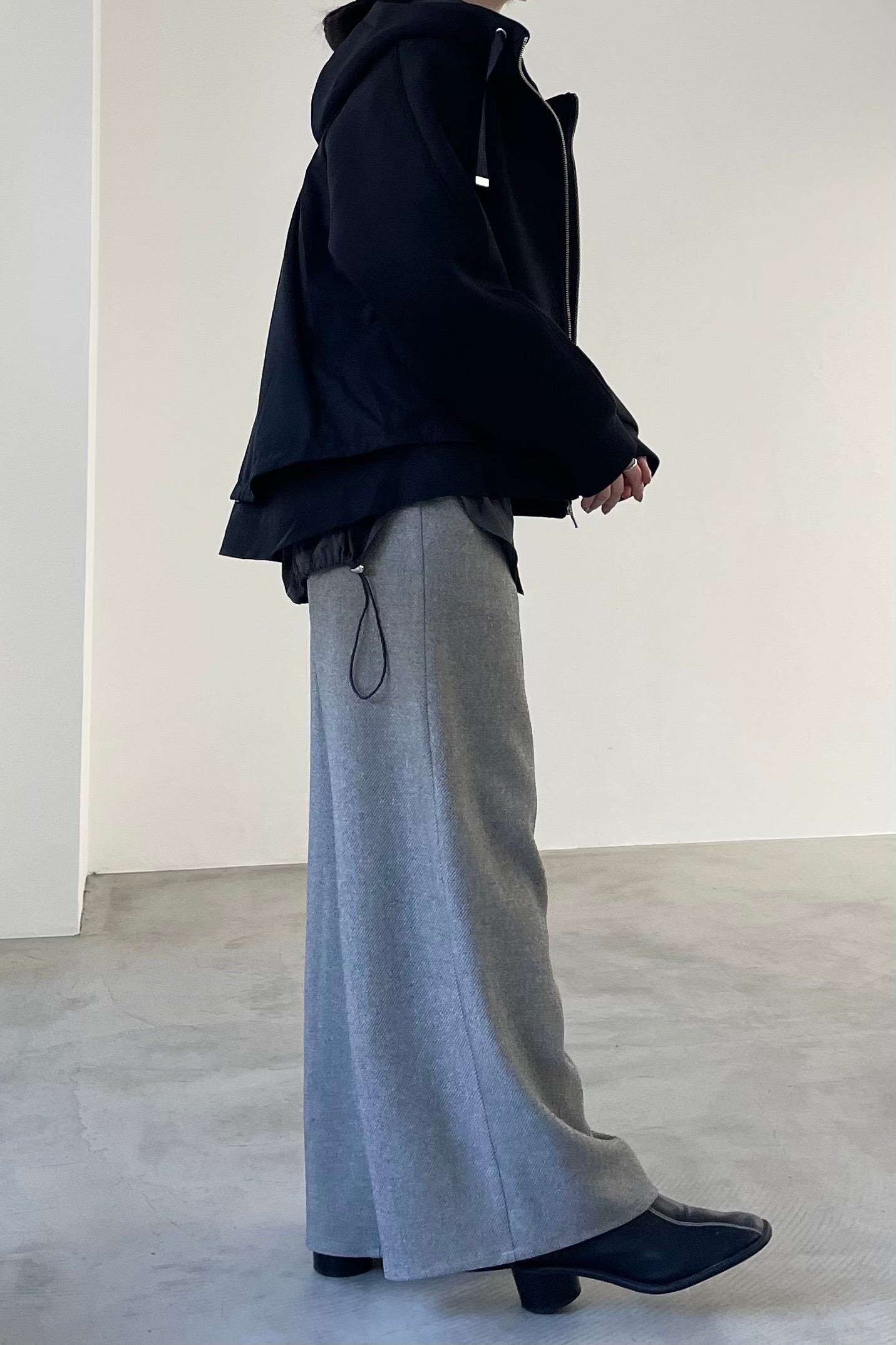 ボンディング切替オーバーサイズフーディー　15824