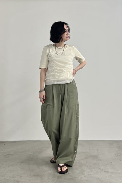 シフォンレイヤードTシャツ　F3312
