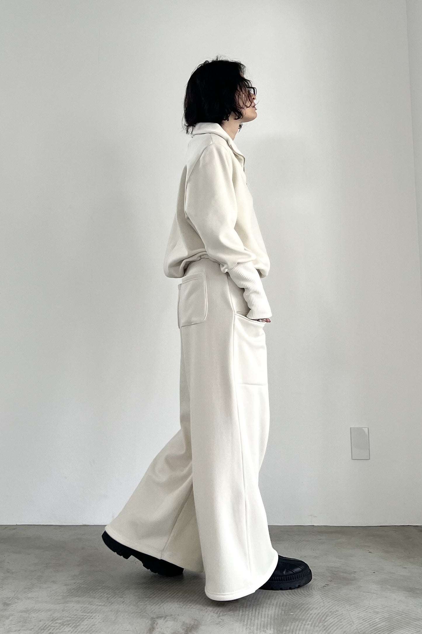 ボンバーヒートハーフジッププルオーバー　F3297