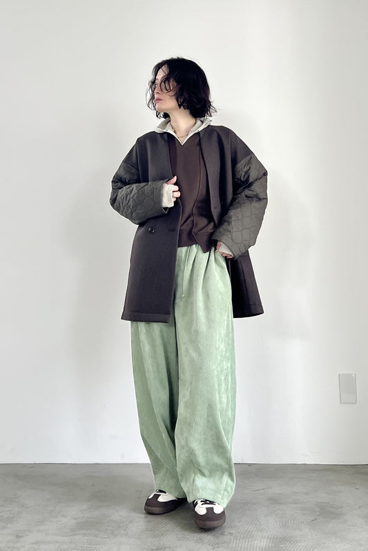 コーデュロイボリュームパンツ　F2159