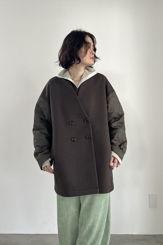 キルトスリーブボンディングジャケット　F1203