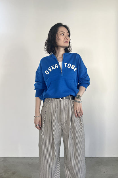 ハーフジップロゴスウェットPO　F3301