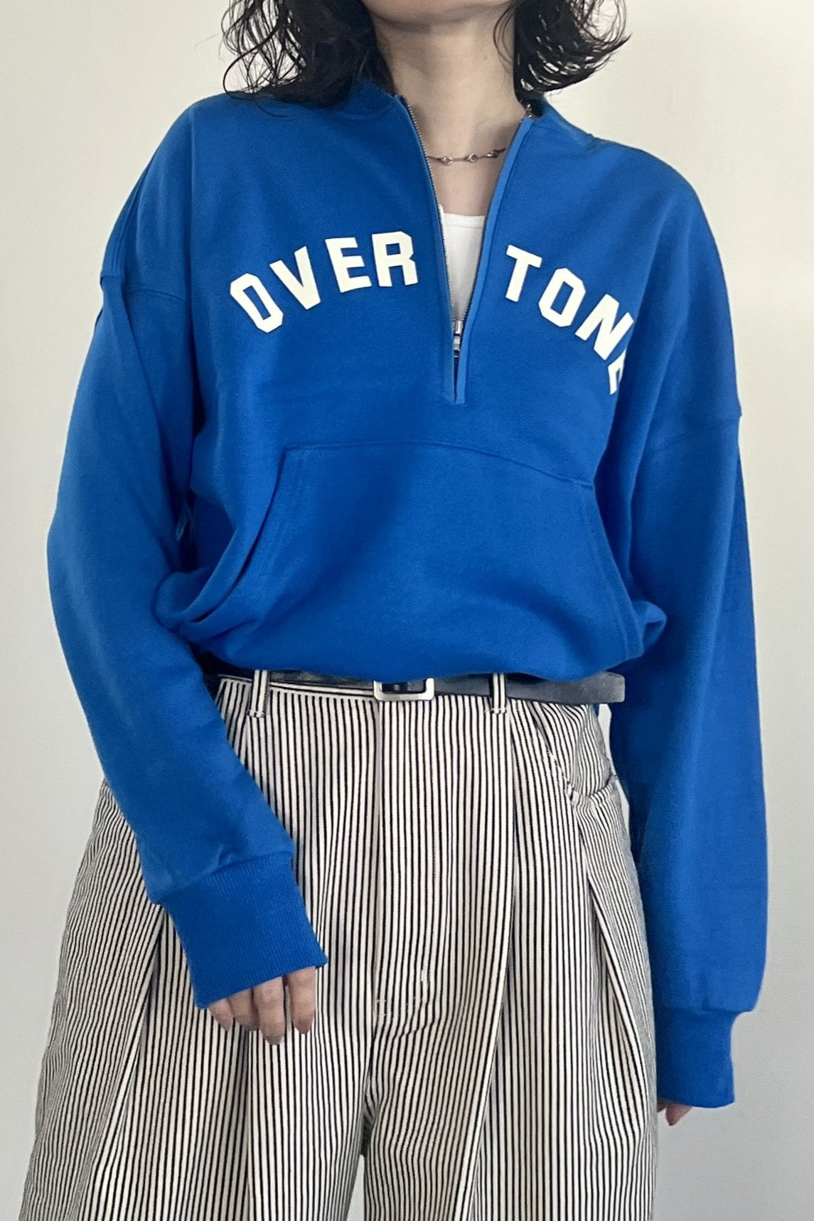 ハーフジップロゴスウェットPO　F3301