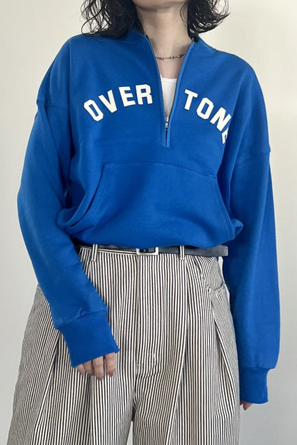 ハーフジップロゴスウェットPO　F3301