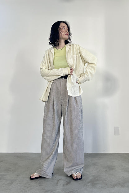 2タックボリュームパンツ　F2166