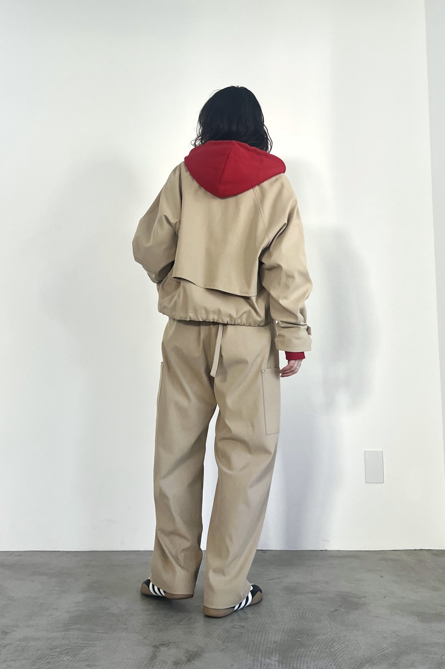 ショート丈トレンチジャケット　F1204