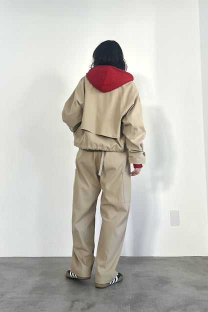 ショート丈トレンチジャケット　F1204