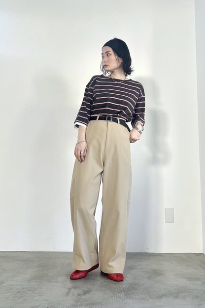 バックベルトチノパンツ　F2165