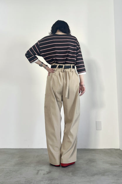 バックベルトチノパンツ　F2165